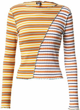 BDG Urban Outfitters Tričko  tmavomodrá / zlatá žltá / homárová / biela