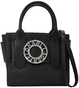 Karl Lagerfeld Kabelka 'Disk Small'  čierna / strieborná