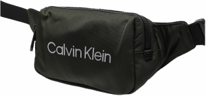 Calvin Klein Ľadvinka  tmavozelená / biela