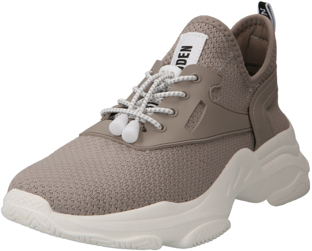 STEVE MADDEN Nízke tenisky 'Match'  farby bahna / čierna / šedobiela