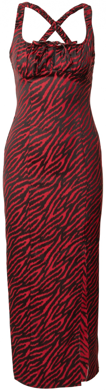 Nasty Gal Šaty  červená / čierna