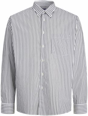JACK & JONES Košeľa 'Bill'  čierna / biela