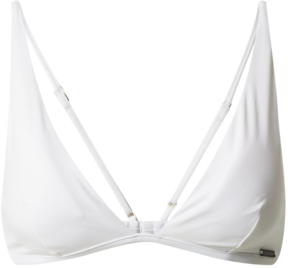 Calvin Klein Swimwear Bikinový top  biela