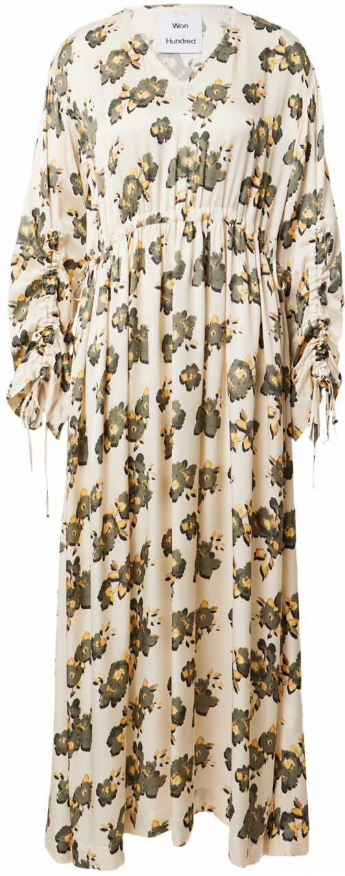 Won Hundred Šaty 'Aurelija'  žltá / kaki / čierna / biela