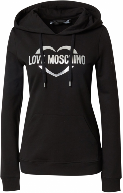 Love Moschino Mikina  čierna / strieborná
