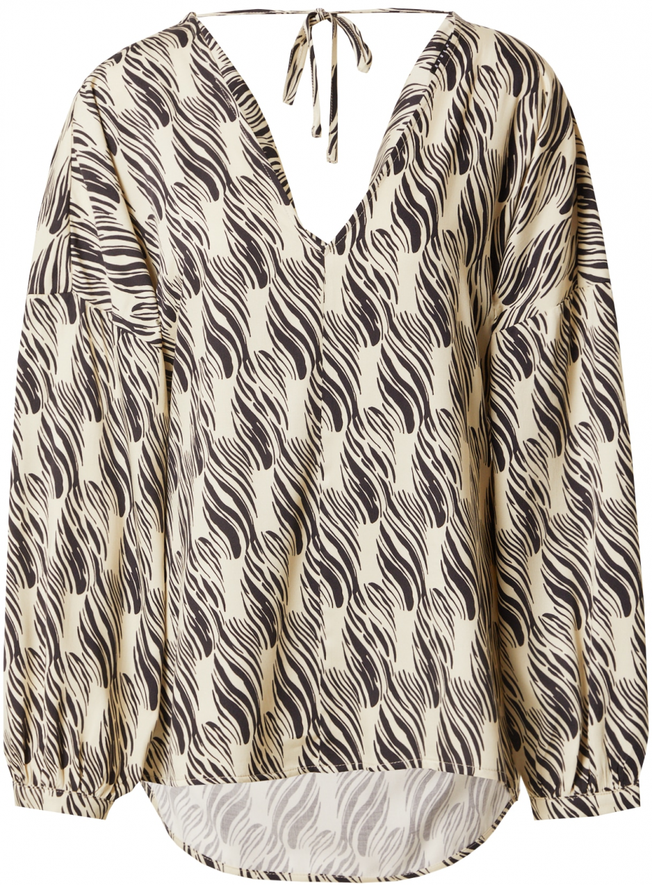 Sisley Blúzka  tmelová / čierna