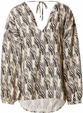 Sisley Blúzka  tmelová / čierna