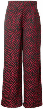 Nasty Gal Nohavice  červená / čierna