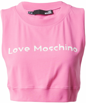 Love Moschino Top  ružová / biela