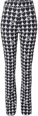 Love Moschino Nohavice  čierna / biela