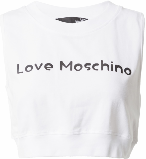 Love Moschino Top  čierna / biela