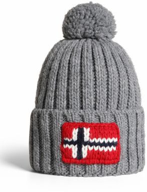 NAPAPIJRI Čiapky 'Semiury'  sivá / červená / čierna / biela