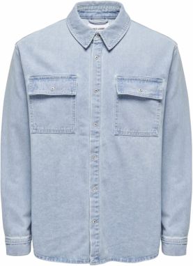 Only & Sons Košeľa 'BILL'  modrá denim