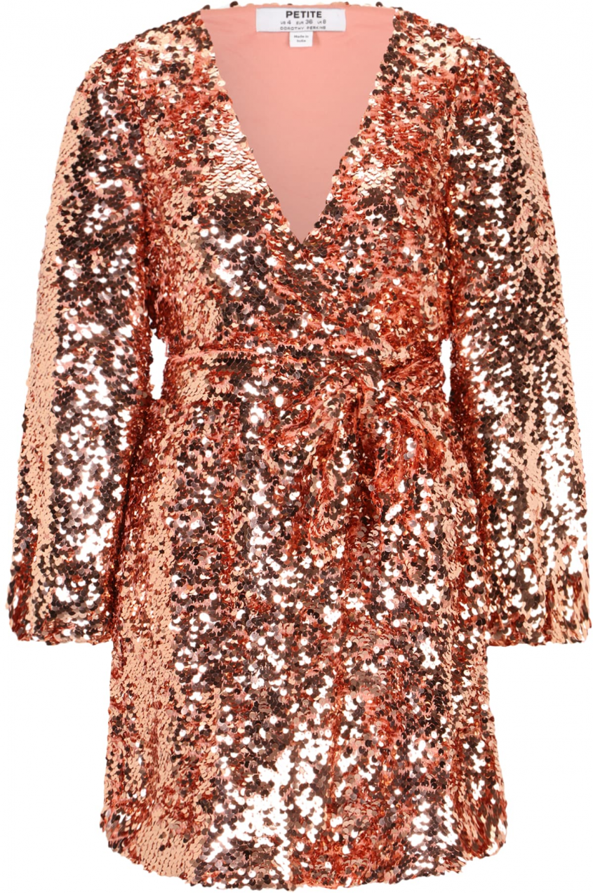 Dorothy Perkins Petite Kokteilové šaty  ružové zlato