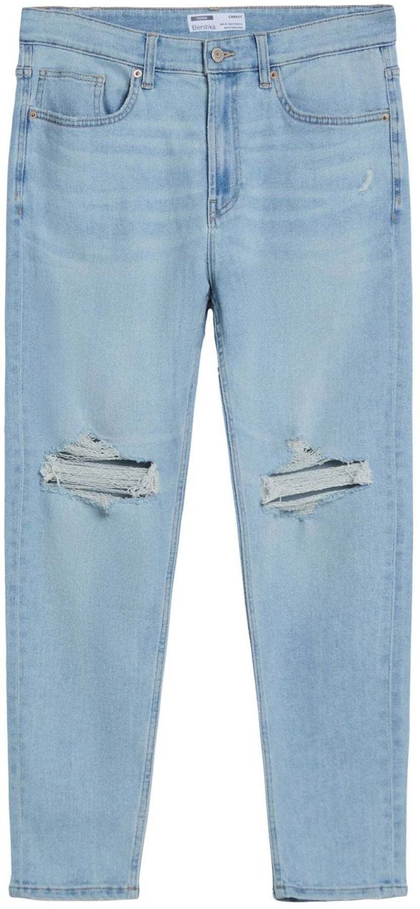 Bershka Džínsy  modrá denim