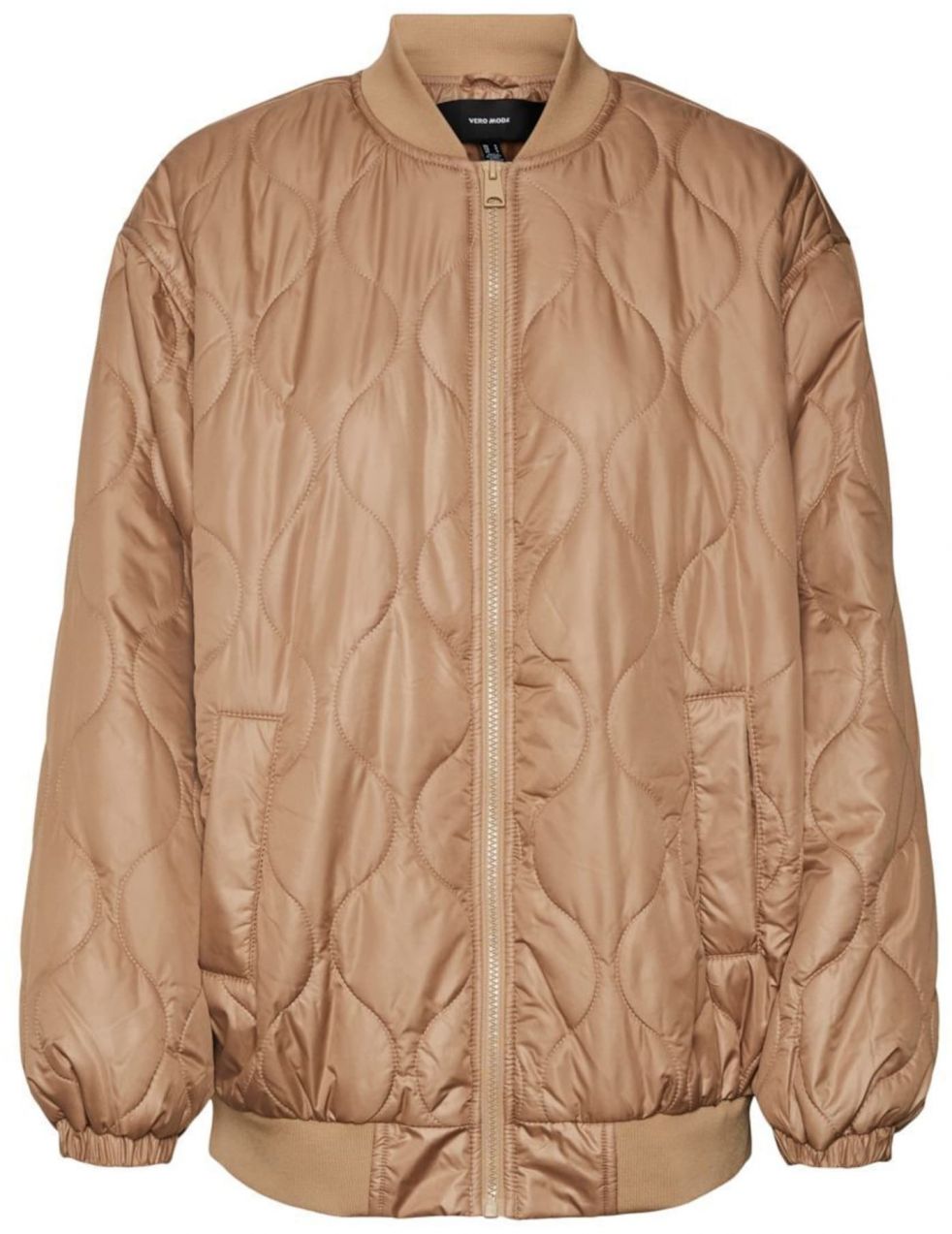 VERO MODA Prechodná bunda  svetlohnedá