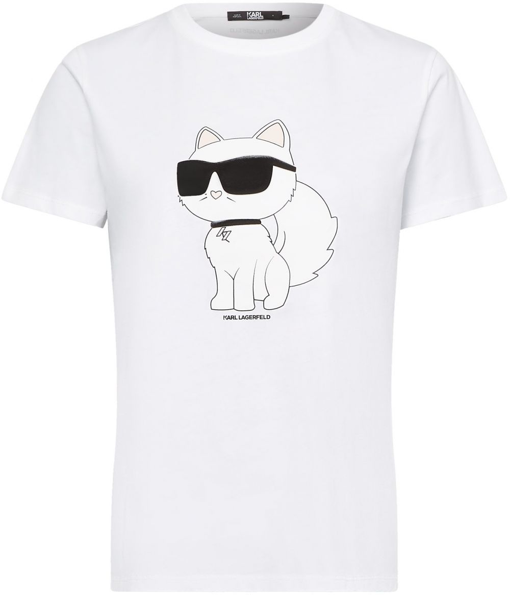 Karl Lagerfeld Tričko 'Ikonik 2.0'  ružová / čierna / biela / šedobiela