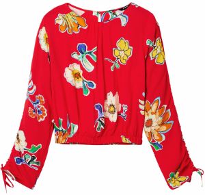 Desigual Blúzka 'Landi'  modrá / karí / červená / šedobiela