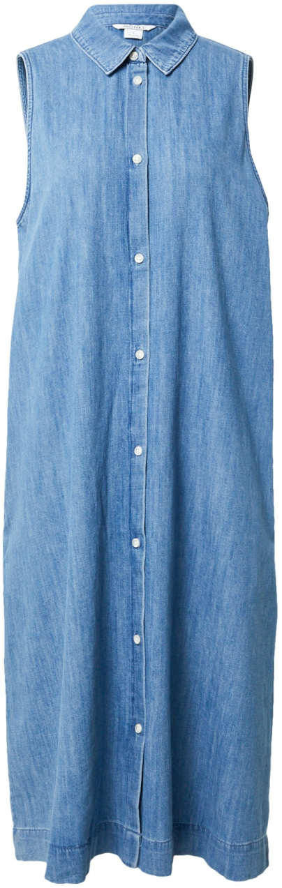 Monki Košeľové šaty  modrá denim