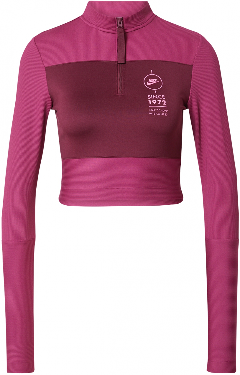 Nike Sportswear Tričko  cyklaménová / tmavoružová / biela