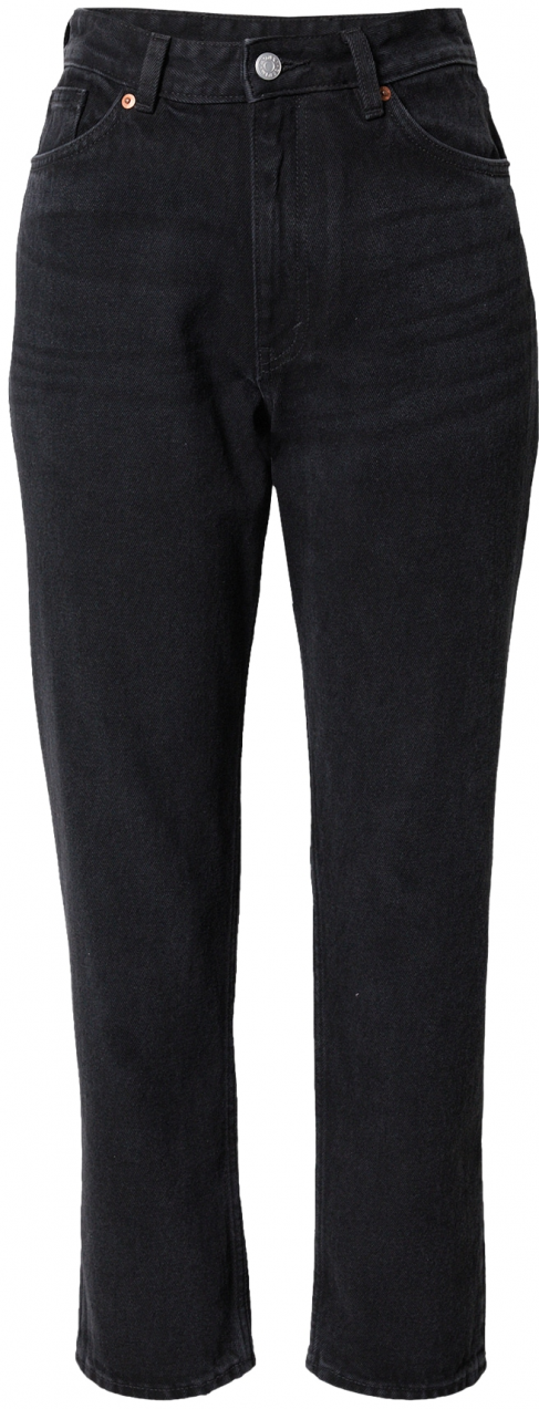 Monki Džínsy  čierny denim