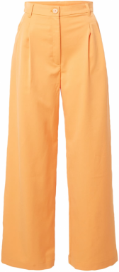 Monki Plisované nohavice  oranžová