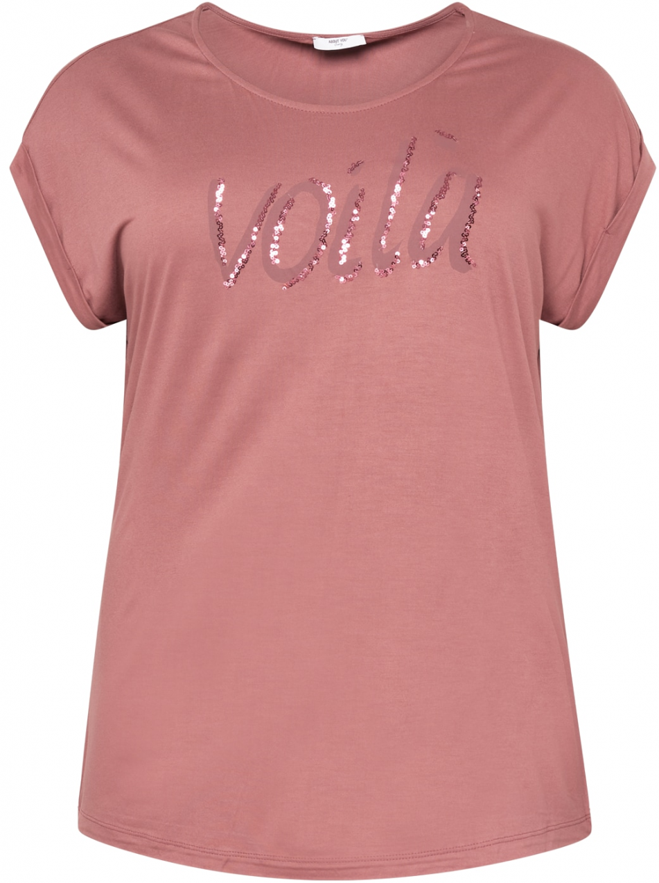 ABOUT YOU Curvy Tričko 'Justine'  ružová