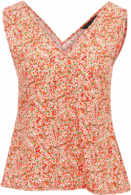 Dorothy Perkins Top  zelená / broskyňová / červená