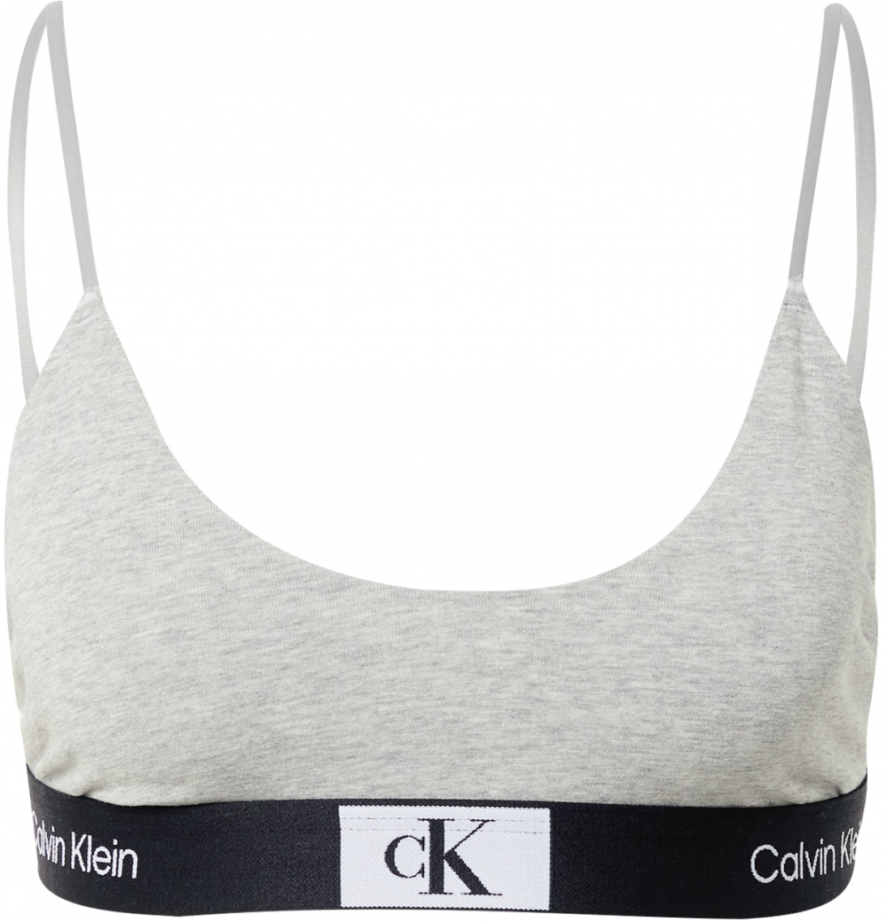 Calvin Klein Underwear Podprsenka  sivá melírovaná / čierna / biela