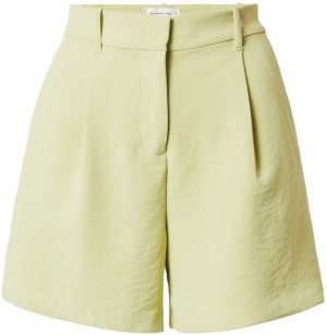 Abercrombie & Fitch Plisované nohavice  pastelovo zelená