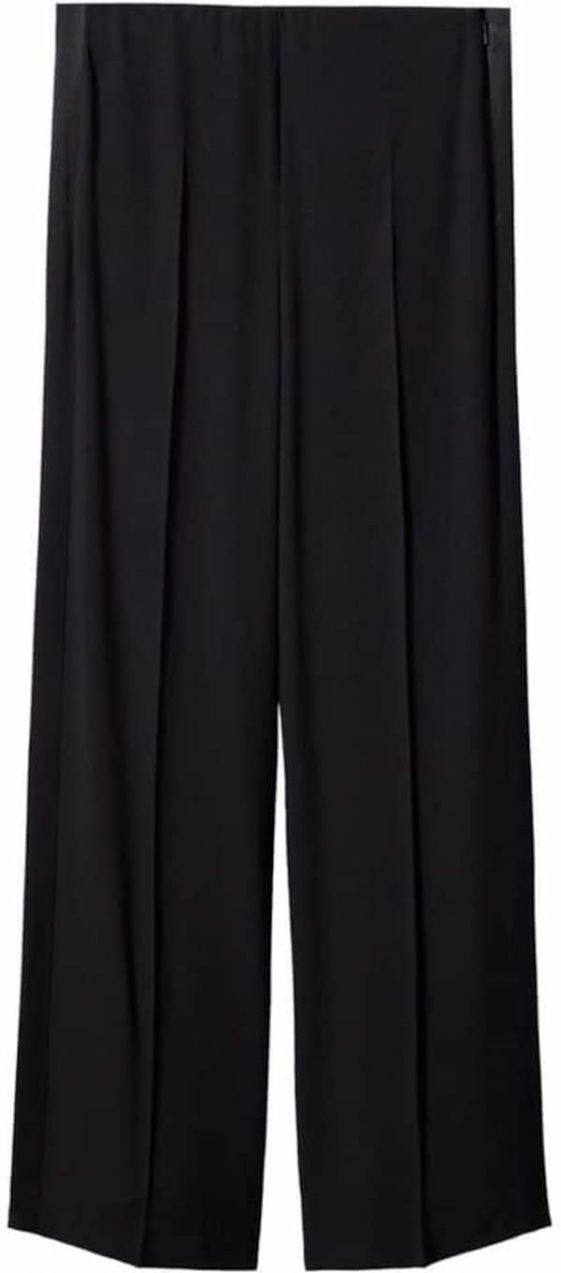 MANGO Nohavice 'pauline'  čierna