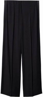 MANGO Nohavice 'pauline'  čierna