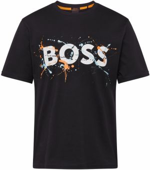 BOSS Orange Tričko  čierna / biela