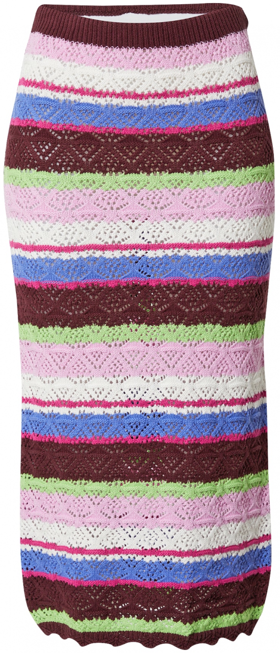 Monki Sukňa  nebesky modrá / svetlozelená / černicová / purpurová / biela