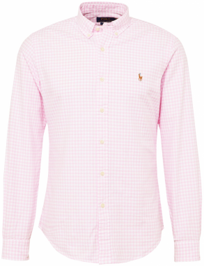 Polo Ralph Lauren Košeľa  karamelová / ružová / biela