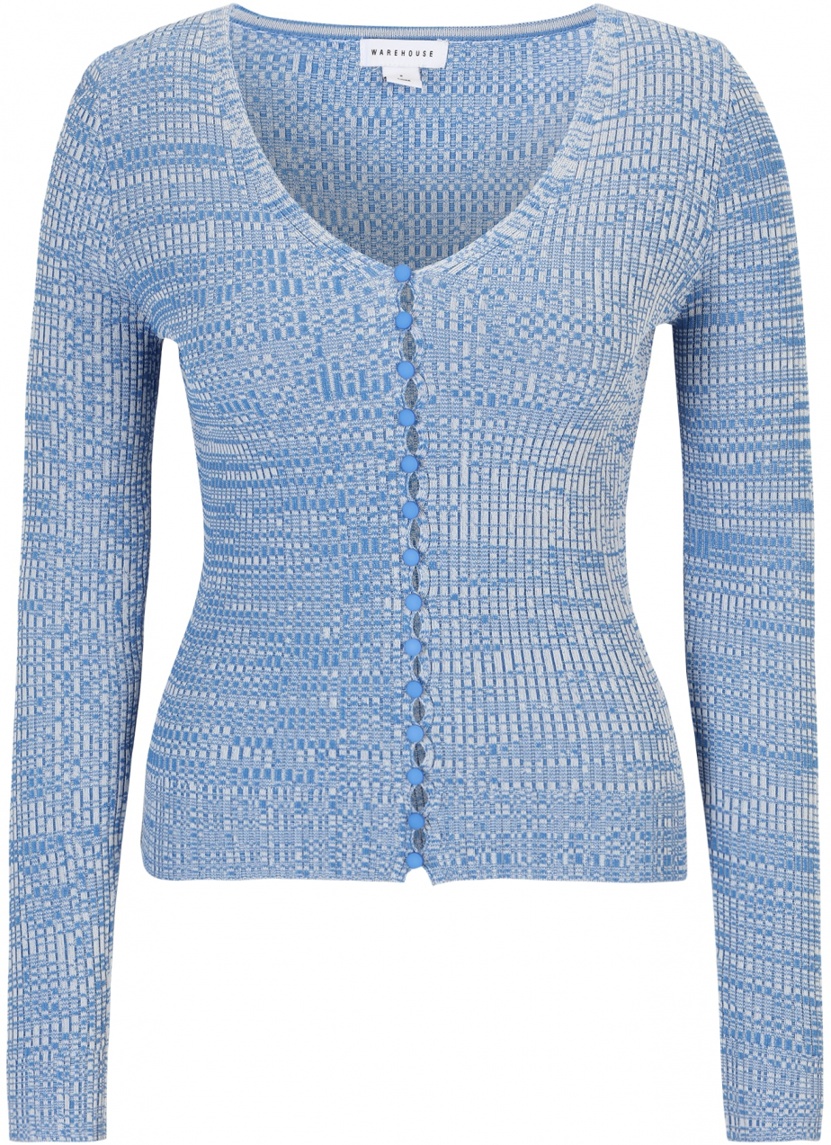 Warehouse Kardigán  svetlomodrá / biela