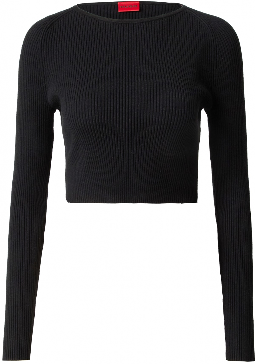 HUGO Sveter 'Sanderiny'  čierna