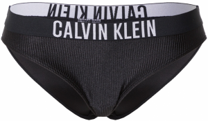 Calvin Klein Swimwear Bikinové nohavičky  čierna / šedobiela