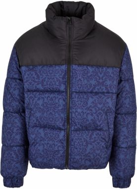 Urban Classics Zimná bunda  indigo / modrosivá / čierna