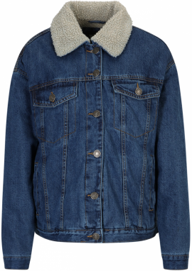 Urban Classics Prechodná bunda  krémová / modrá denim