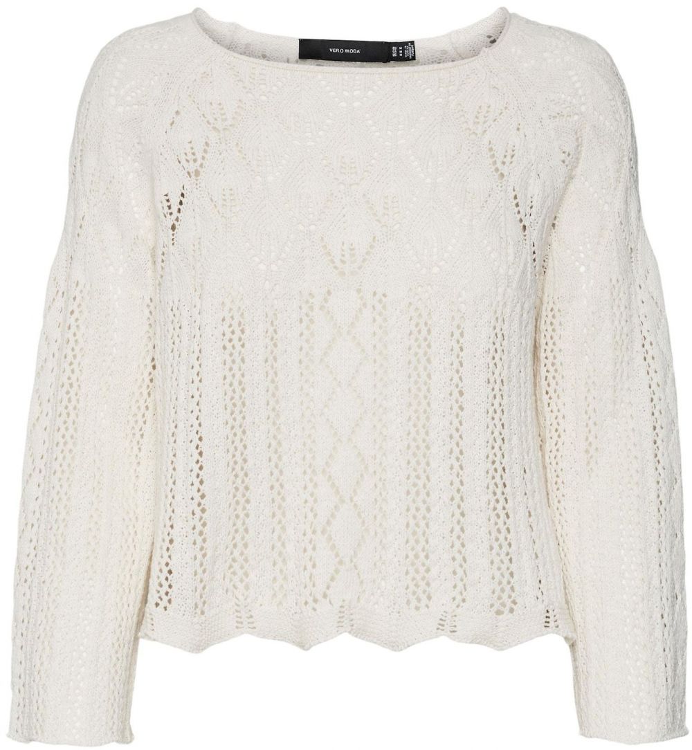 VERO MODA Sveter 'GINGER'  biela ako vlna