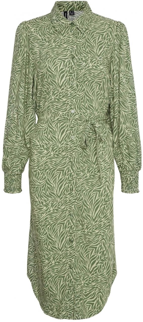 VERO MODA Šaty 'Sara'  pastelovo zelená / tmavozelená