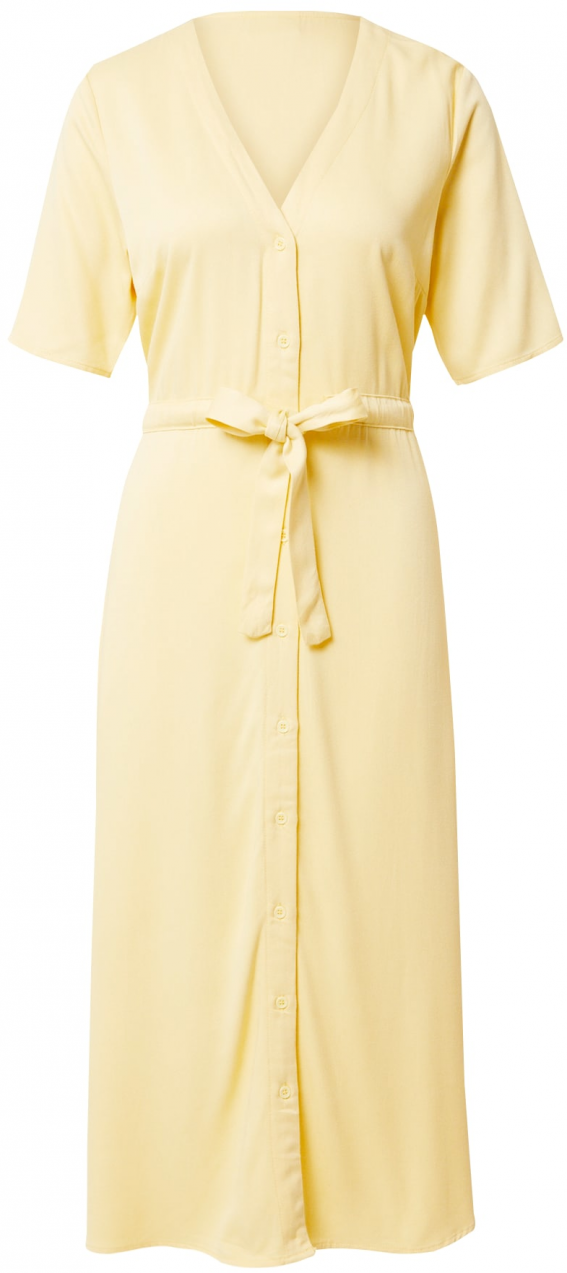 minimum Košeľové šaty 'BIOLA'  pastelovo žltá