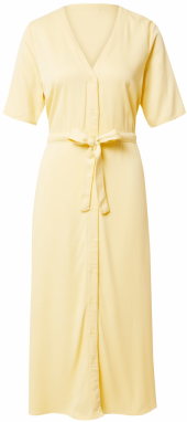 minimum Košeľové šaty 'BIOLA'  pastelovo žltá