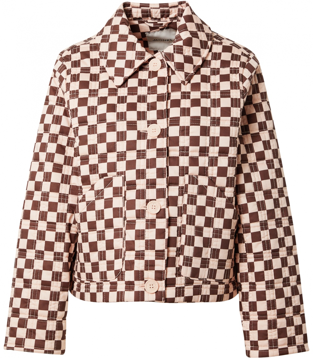 Monki Prechodná bunda  hnedá / ružová