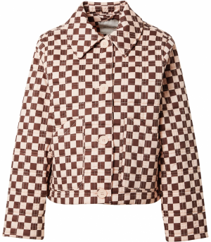 Monki Prechodná bunda  hnedá / ružová