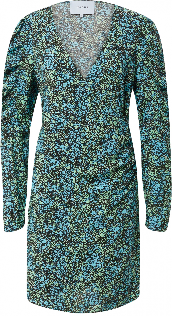 minus Šaty 'Belia'  svetlomodrá / limetová / čierna