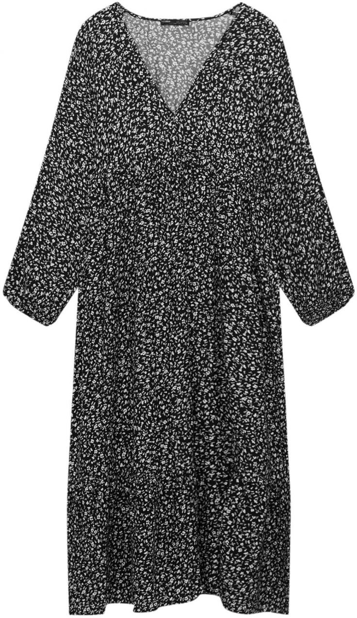 Pull&Bear Šaty  olivová / čierna / biela