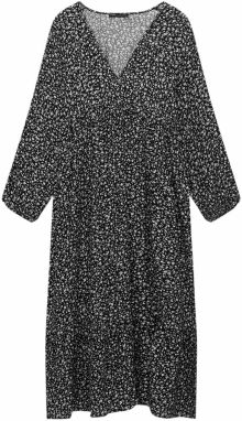 Pull&Bear Šaty  olivová / čierna / biela