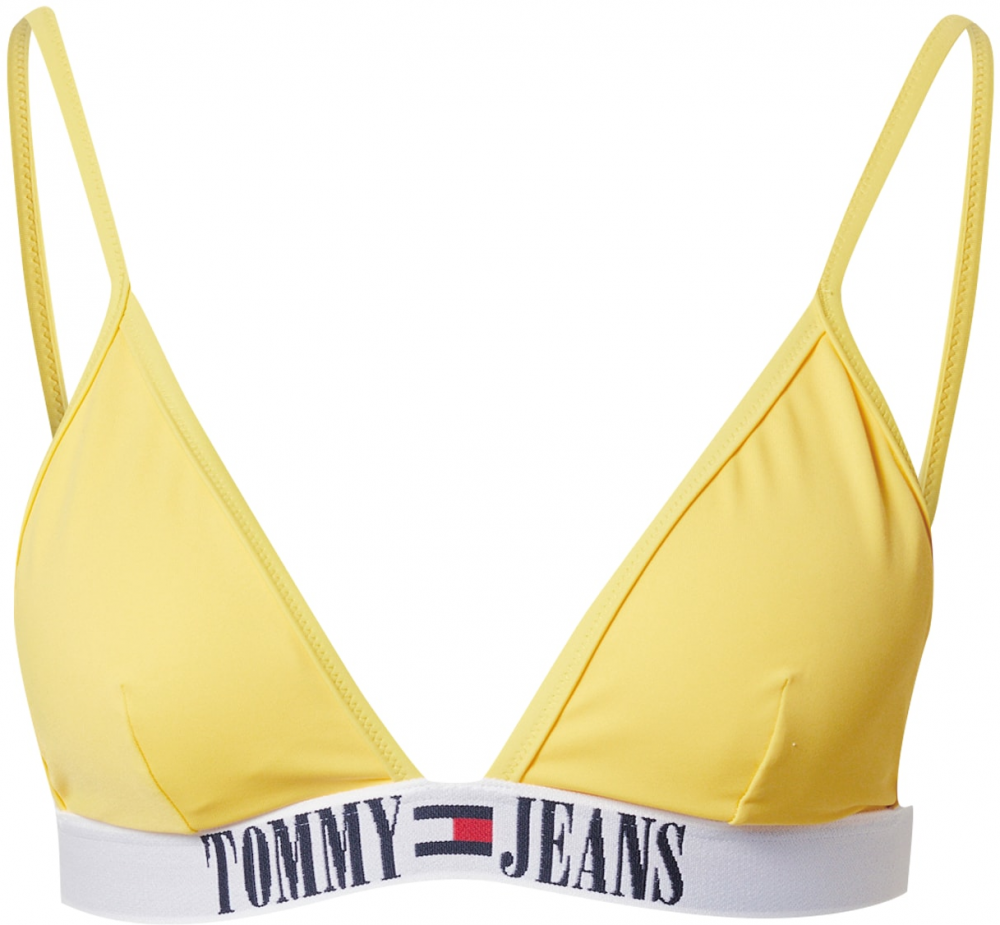 Tommy Jeans Bikinový top  námornícka modrá / žltá / červená / biela